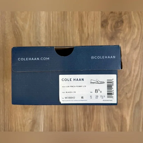 Cole Haan Lux Pinch Penny Loafer in Black Leather Size 8 B NIB - Picture 3 of 6